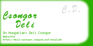 csongor deli business card